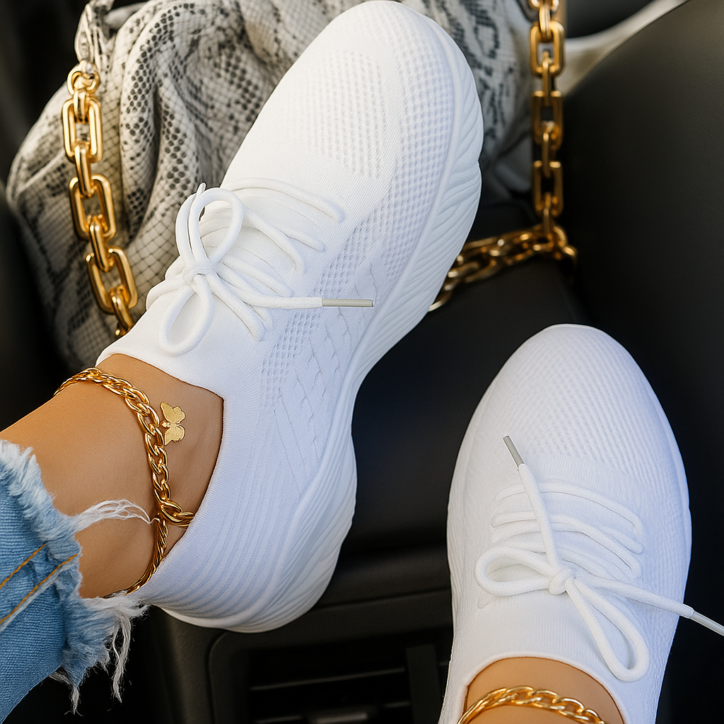 Jetta Baskets RespiraFlex – Maille Aérée à Lacets, Semelle EVA