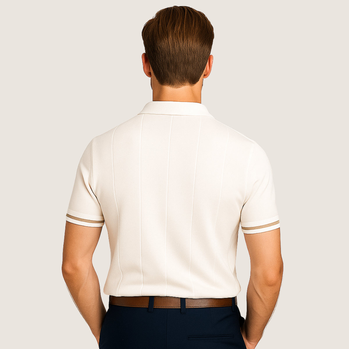 Jetta – Polo Slim Fit pour Homme avec Fermeture Éclair – Style Minimaliste et Confort pour Toutes les Occasions