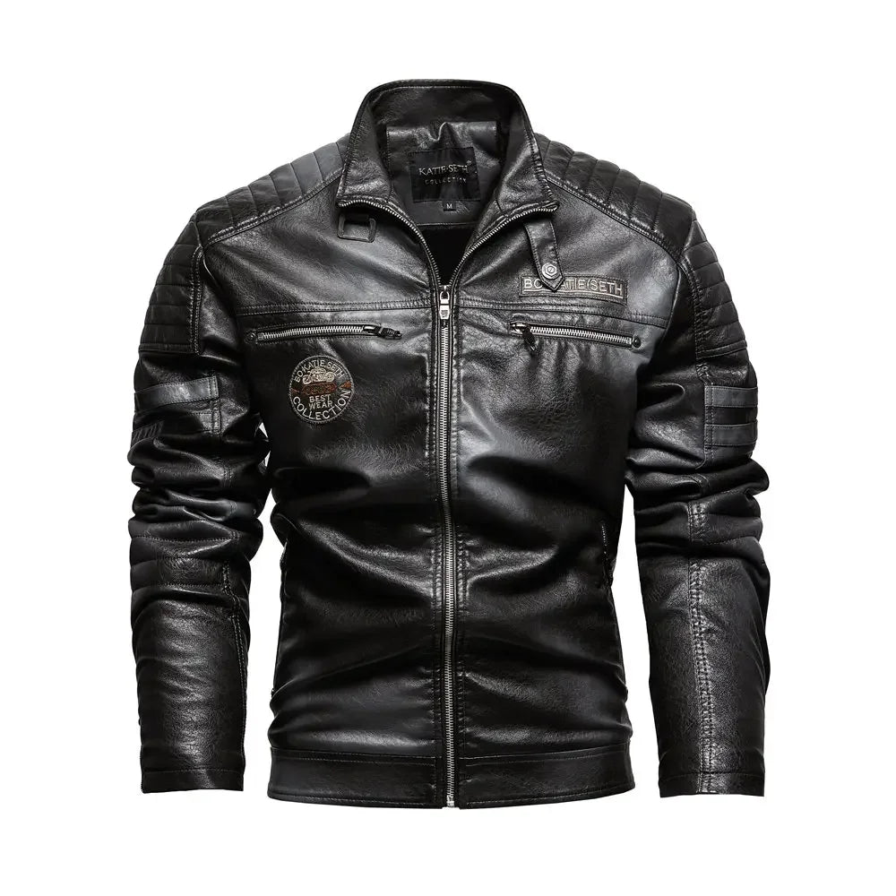 RoadSpirit™ Veste en Cuir Homme
