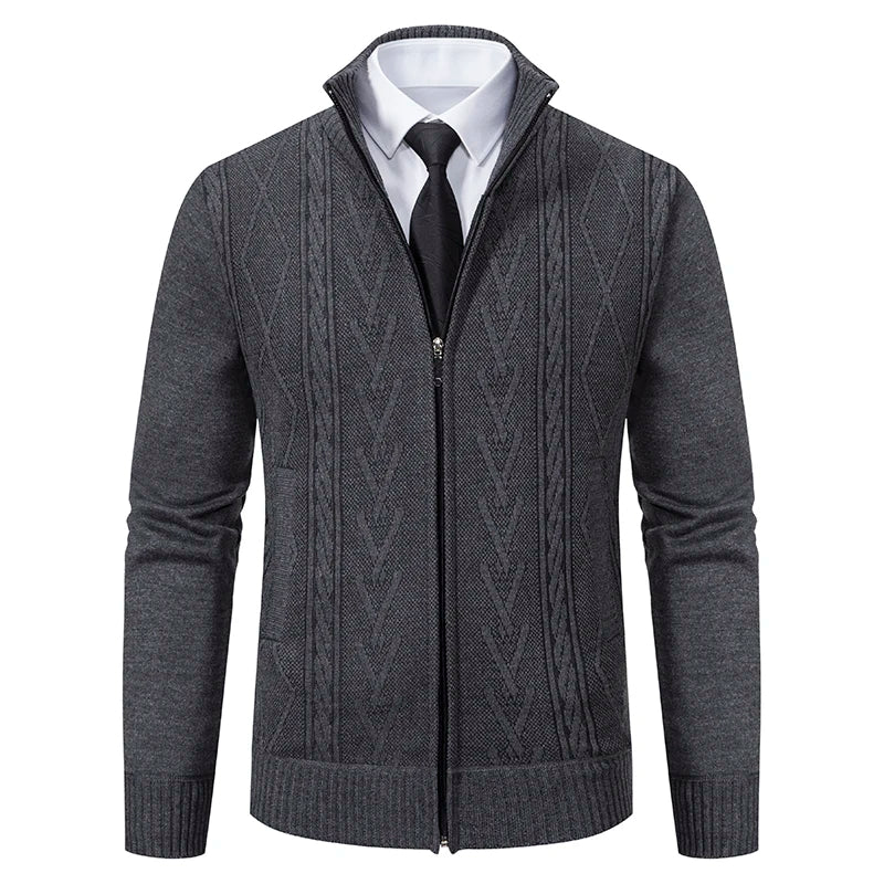 AlpineGuard™ Cardigan Zippé Homme