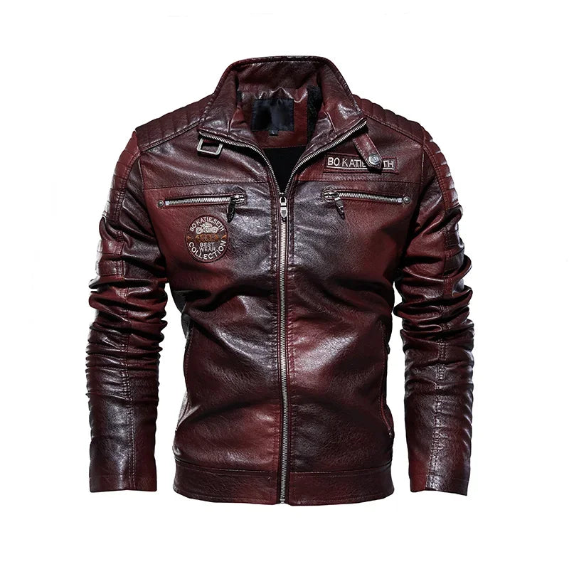 RoadSpirit™ Veste en Cuir Homme