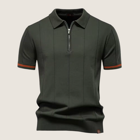 Jetta – Polo Slim Fit pour Homme avec Fermeture Éclair – Style Minimaliste et Confort pour Toutes les Occasions