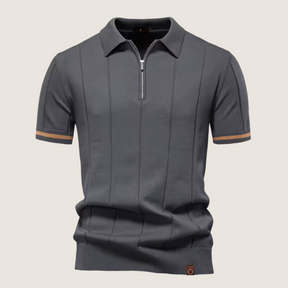 Jetta – Polo Slim Fit pour Homme avec Fermeture Éclair – Style Minimaliste et Confort pour Toutes les Occasions