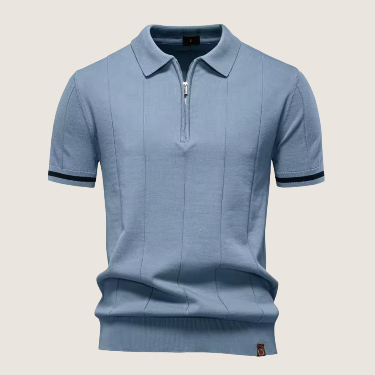 Jetta – Polo Slim Fit pour Homme avec Fermeture Éclair – Style Minimaliste et Confort pour Toutes les Occasions