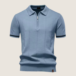 Jetta – Polo Slim Fit pour Homme avec Fermeture Éclair – Style Minimaliste et Confort pour Toutes les Occasions