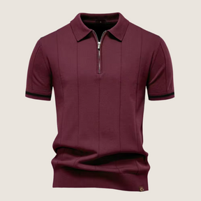 Jetta – Polo Slim Fit pour Homme avec Fermeture Éclair – Style Minimaliste et Confort pour Toutes les Occasions