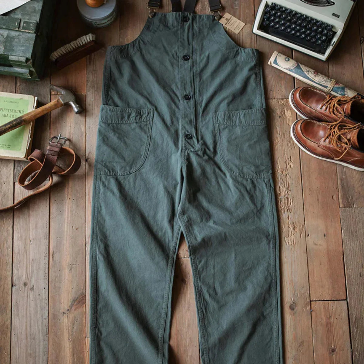 Jetta Salopette légère en toile à poches rondes