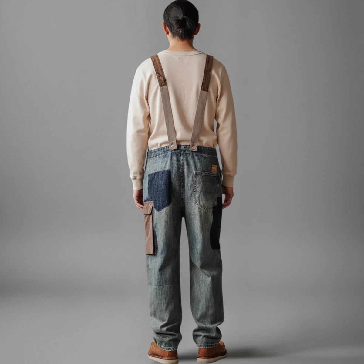 Jetta Salopette en denim à empiècements contrastés