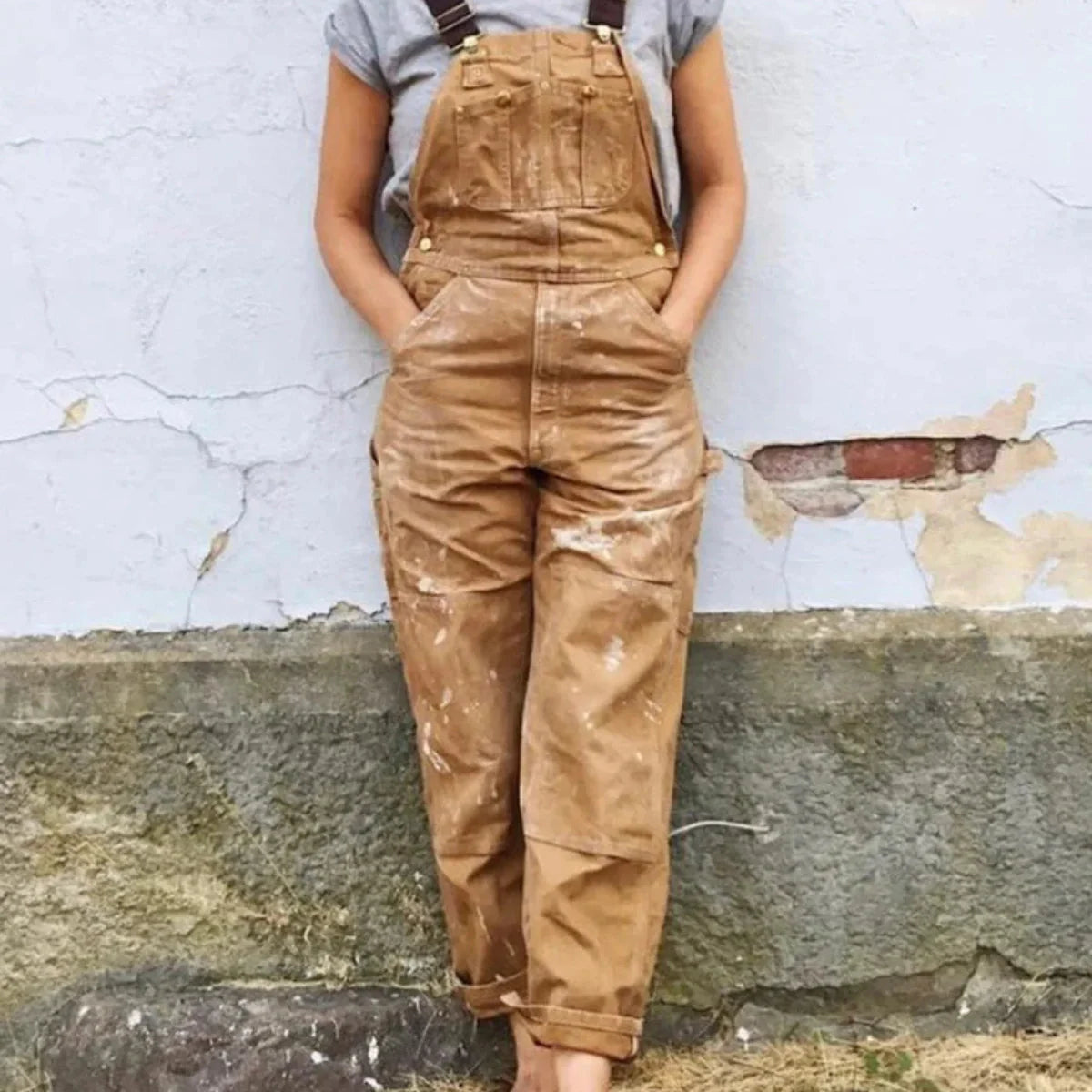 Jetta Salopette à bavette en toile duck Ridge