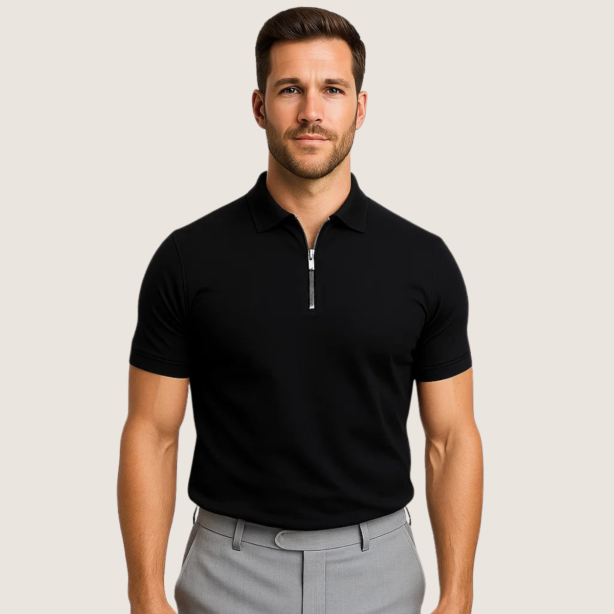 Jetta – Polo pour Homme avec Fermeture Éclair – Style Moderne & Confort Léger (Cópia)