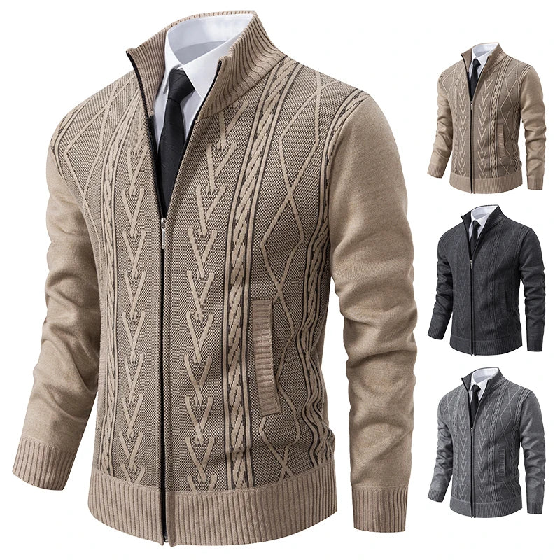 AlpineGuard™ Cardigan Zippé Homme