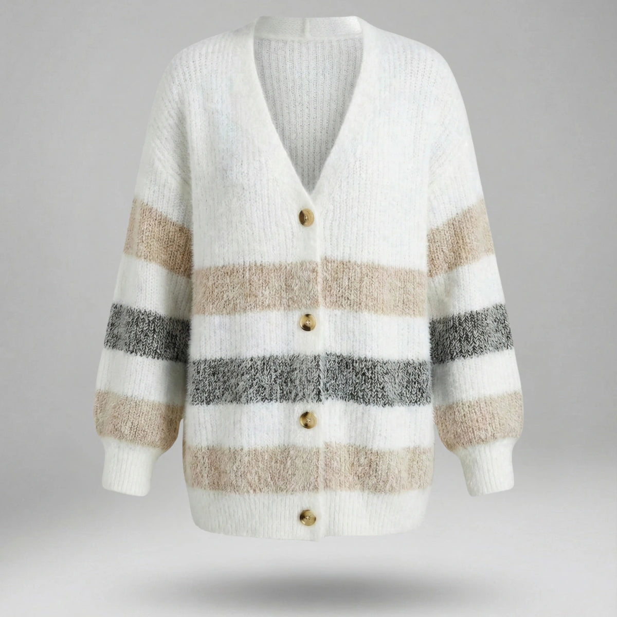 Jetta™ | Pull Col V Rayé Douce™