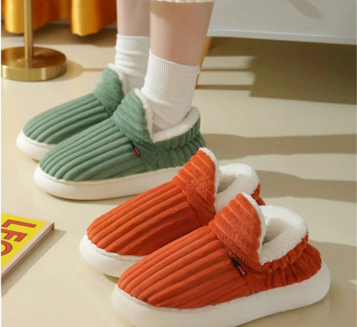 FluffEase™ Pantoufles d’hiver thérapeutiques – Chaleur à tout moment | 1+1 OFFERT