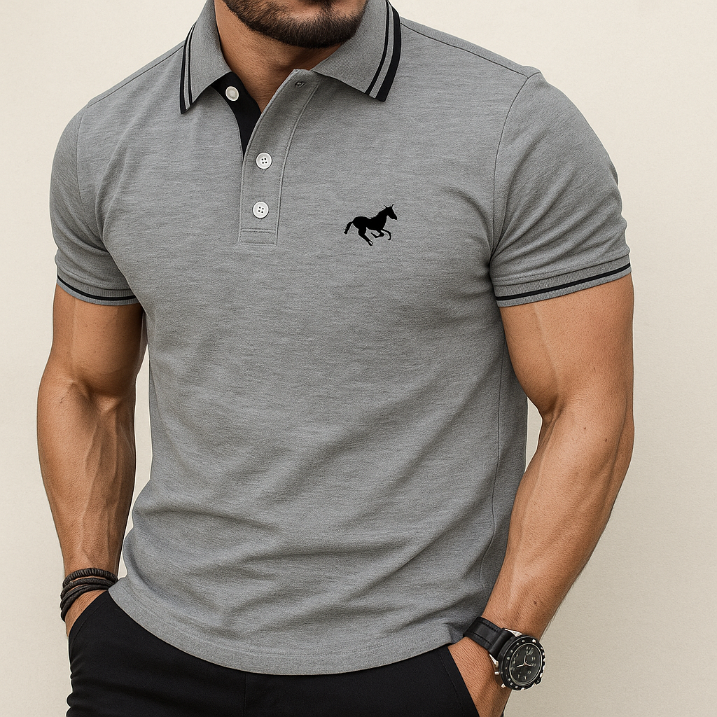 Jetta – Polo Homme avec Détails Contrastés
