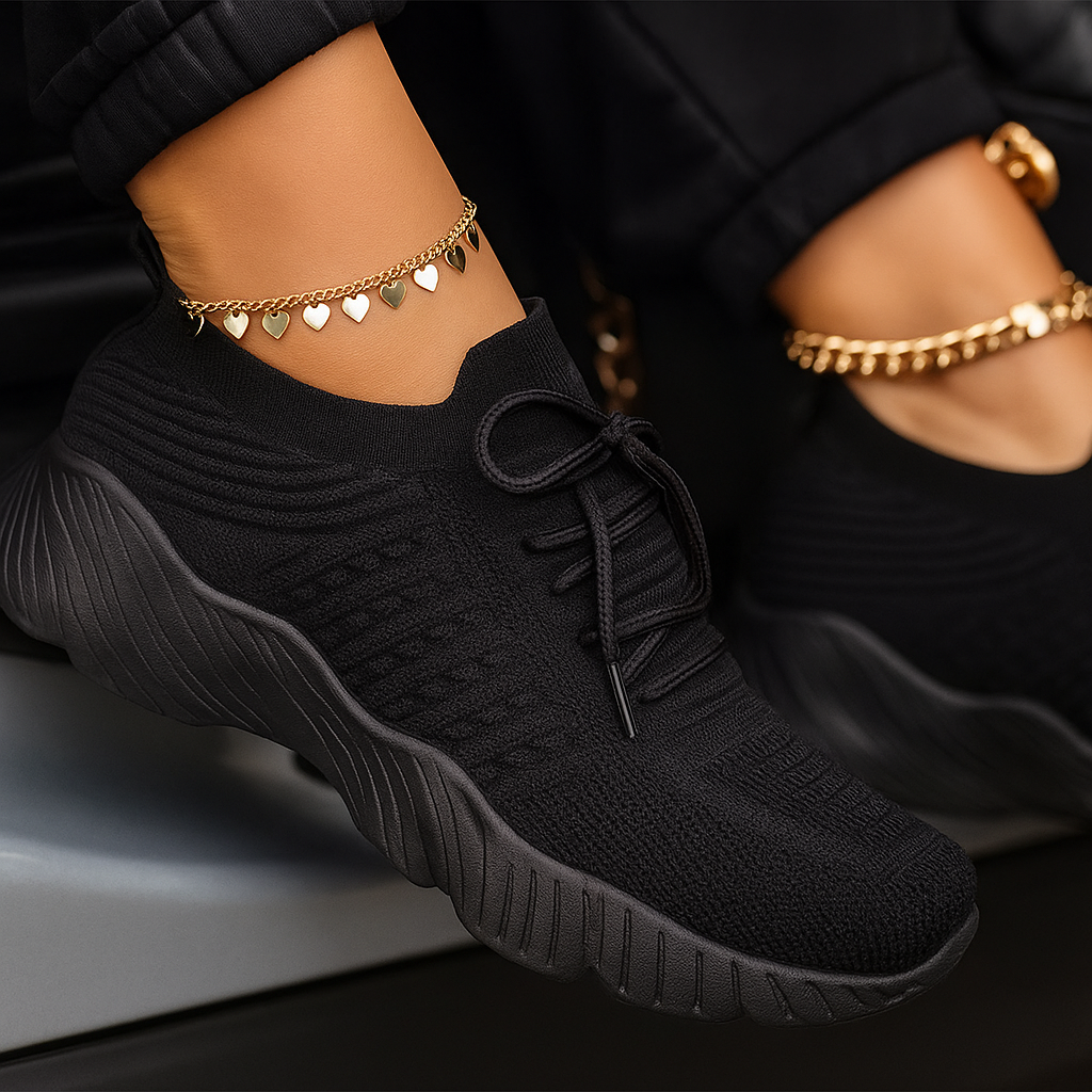 Jetta Baskets RespiraFlex – Maille Aérée à Lacets, Semelle EVA