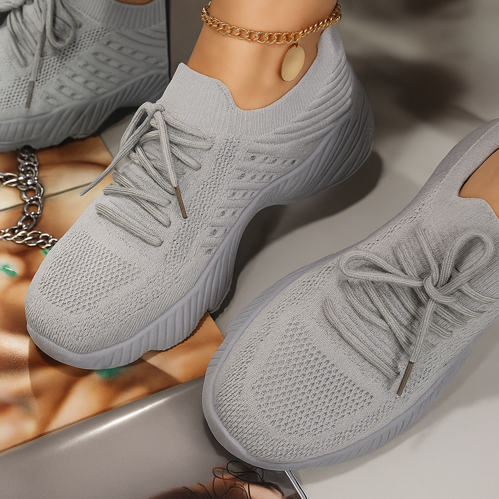 Jetta Baskets RespiraFlex – Maille Aérée à Lacets, Semelle EVA