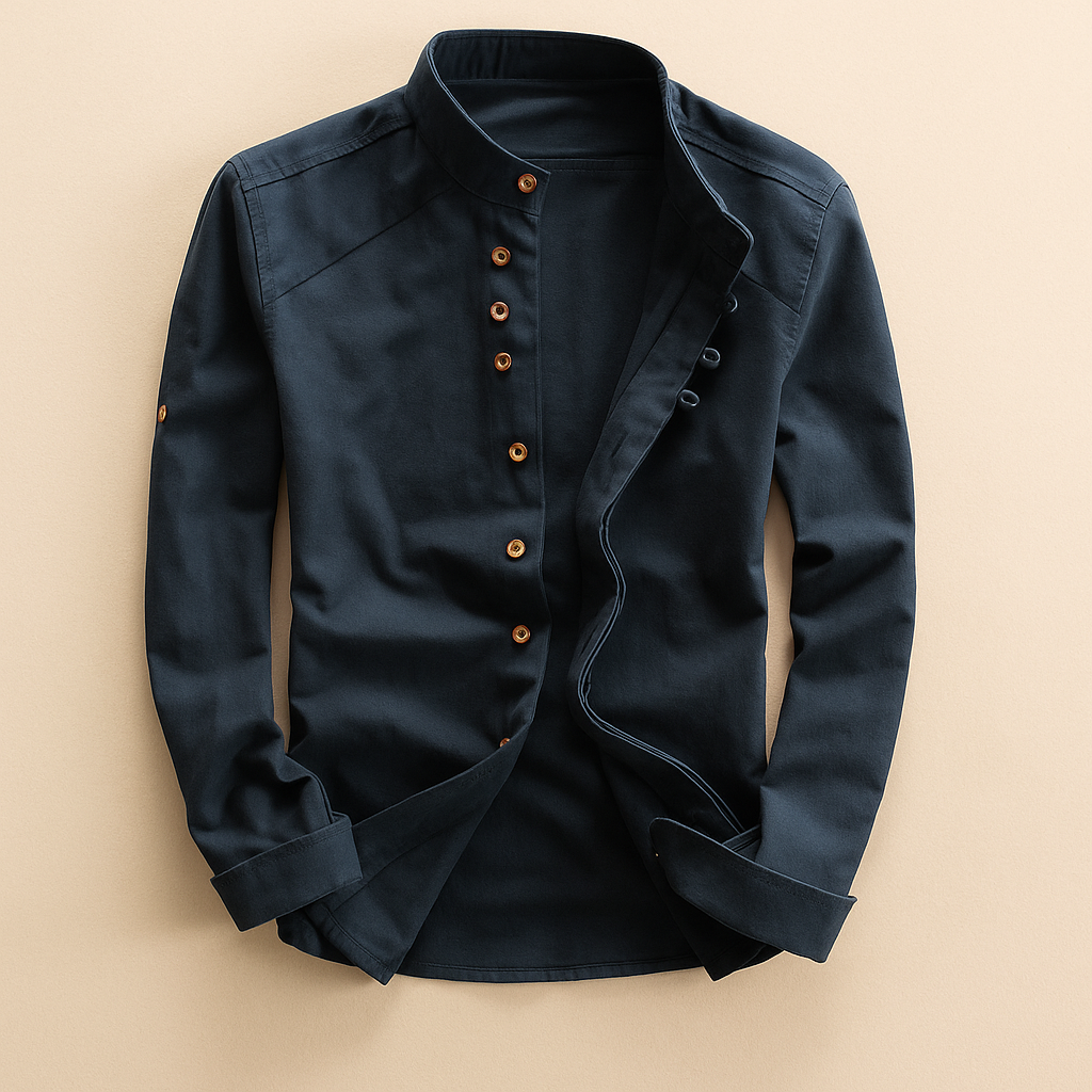 Jetta - Chemise à Col Mandarin Osaka™ [PROMOTION À NE PAS MANQUER]