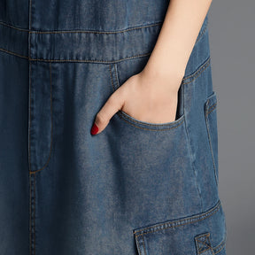 Jetta Robe chasuble en denim ample