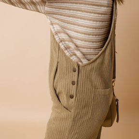 Jetta Salopette ample en velours côtelé cosy