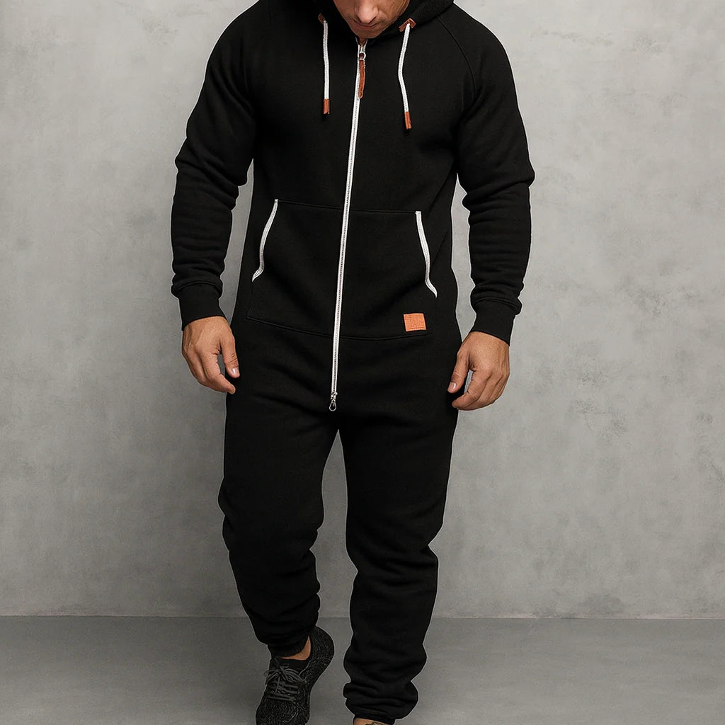 Jetta Combinaison à capuche zippée en polaire cosy