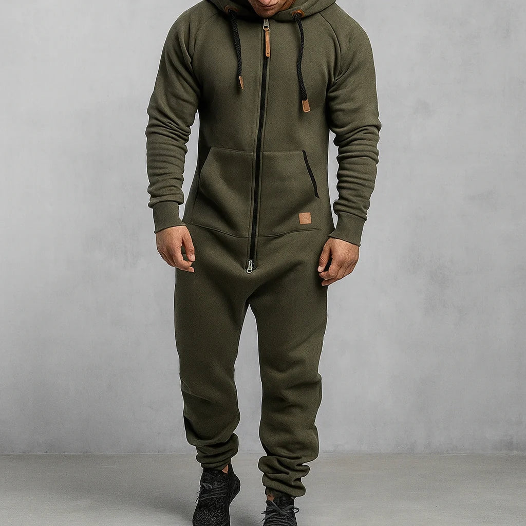 Jetta Combinaison à capuche zippée en polaire cosy