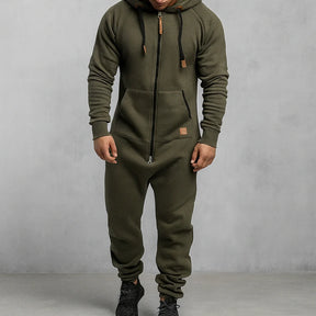 Jetta Combinaison à capuche zippée en polaire cosy