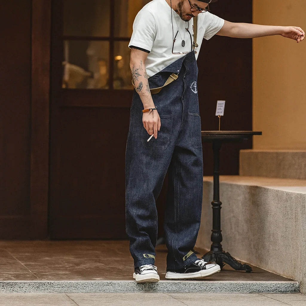 Jetta Salopette rétro bleu marine Dockyard