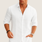 Jetta Chemise Lin & Coton – Élégance Décontractée Automne