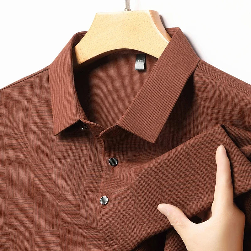 Jetta – Chemise Homme à Imprimé Géométrique en Tissu Texturé