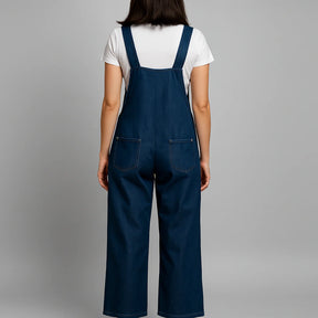 Jetta Salopette en denim décontractée à effet usé