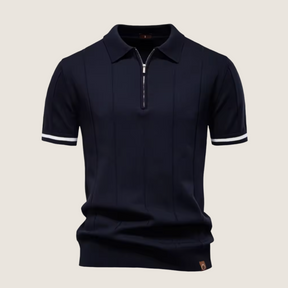 Jetta – Polo Slim Fit pour Homme avec Fermeture Éclair – Style Minimaliste et Confort pour Toutes les Occasions