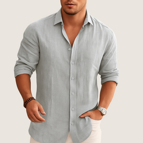 Jetta Chemise Lin & Coton – Élégance Décontractée Automne