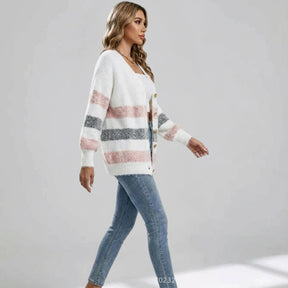 Jetta™ | Pull Col V Rayé Douce™