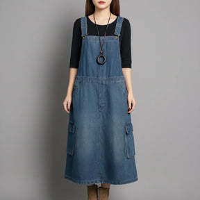 Jetta Robe chasuble en denim ample