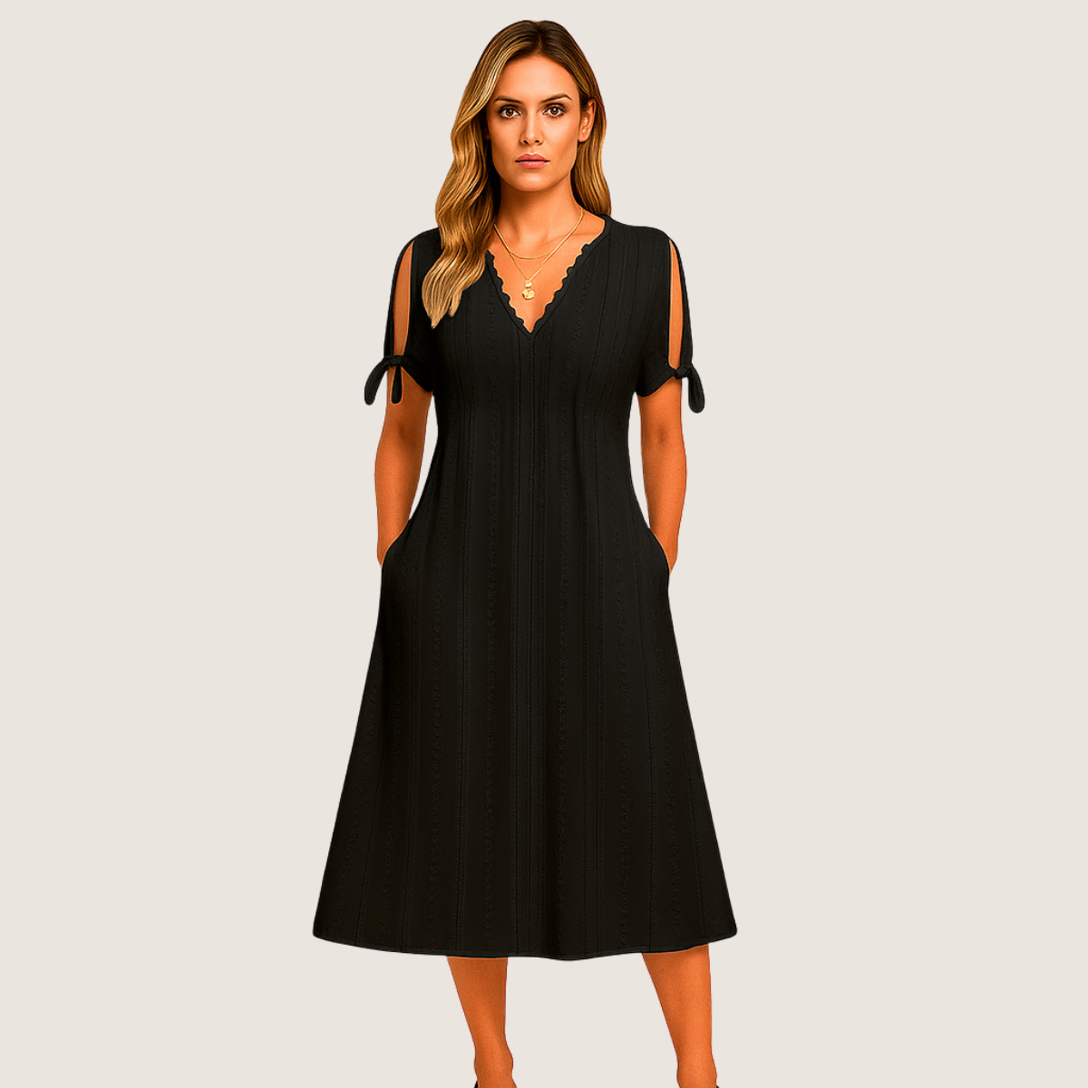 Jetta Robe Zoe Midi en Dentelle – Élégance Décontractée
