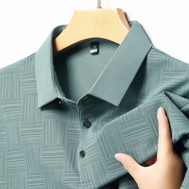 Jetta – Chemise Homme à Imprimé Géométrique en Tissu Texturé