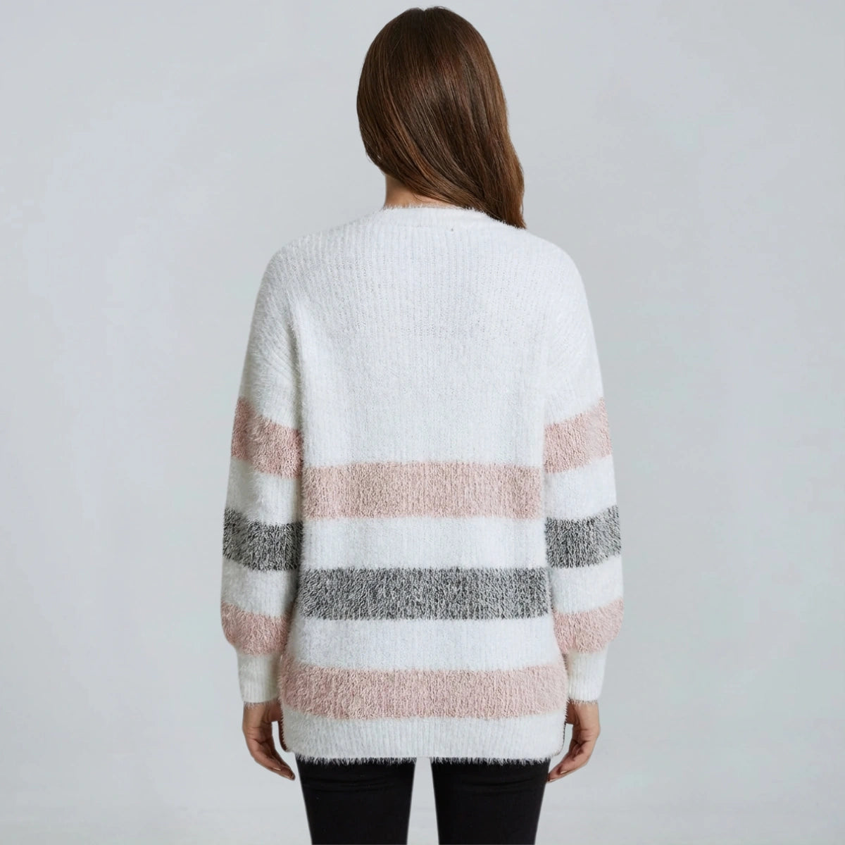 Jetta™ | Pull Col V Rayé Douce™