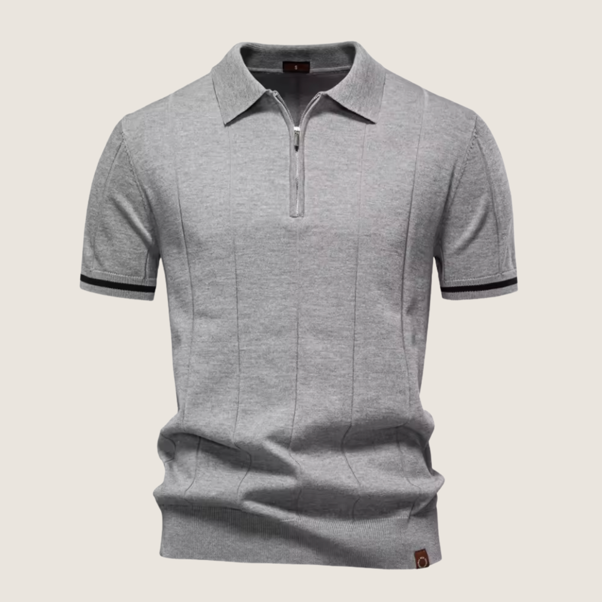 Jetta – Polo Slim Fit pour Homme avec Fermeture Éclair – Style Minimaliste et Confort pour Toutes les Occasions