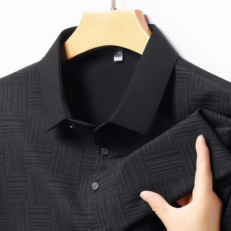 Jetta – Chemise Homme à Imprimé Géométrique en Tissu Texturé