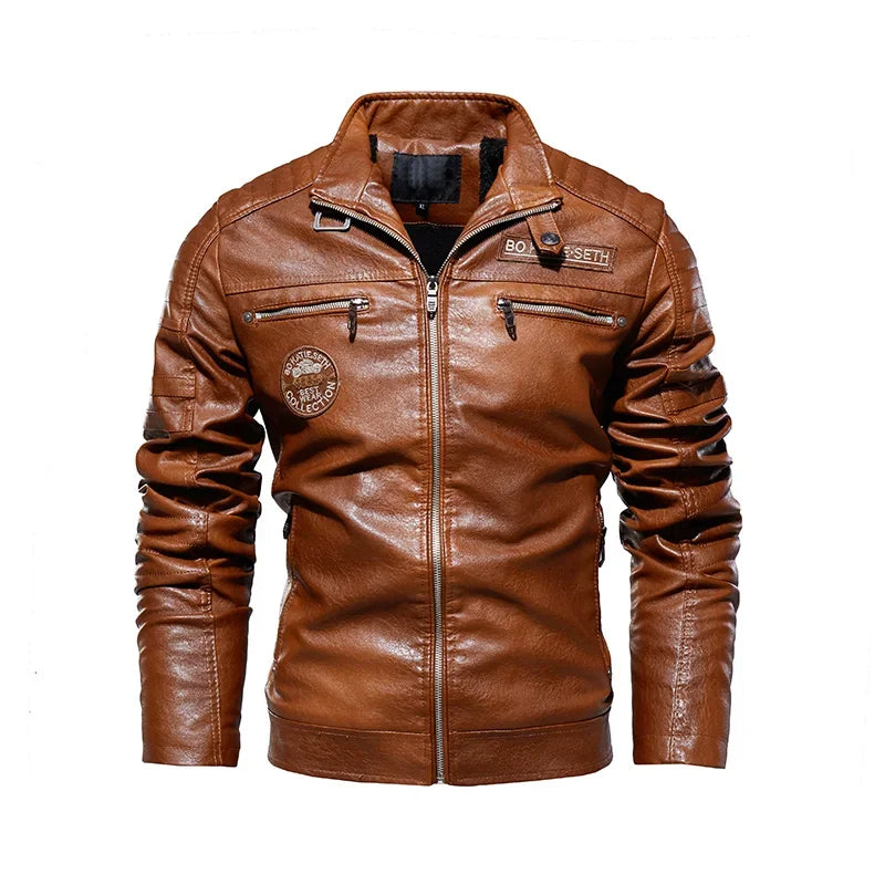 RoadSpirit™ Veste en Cuir Homme