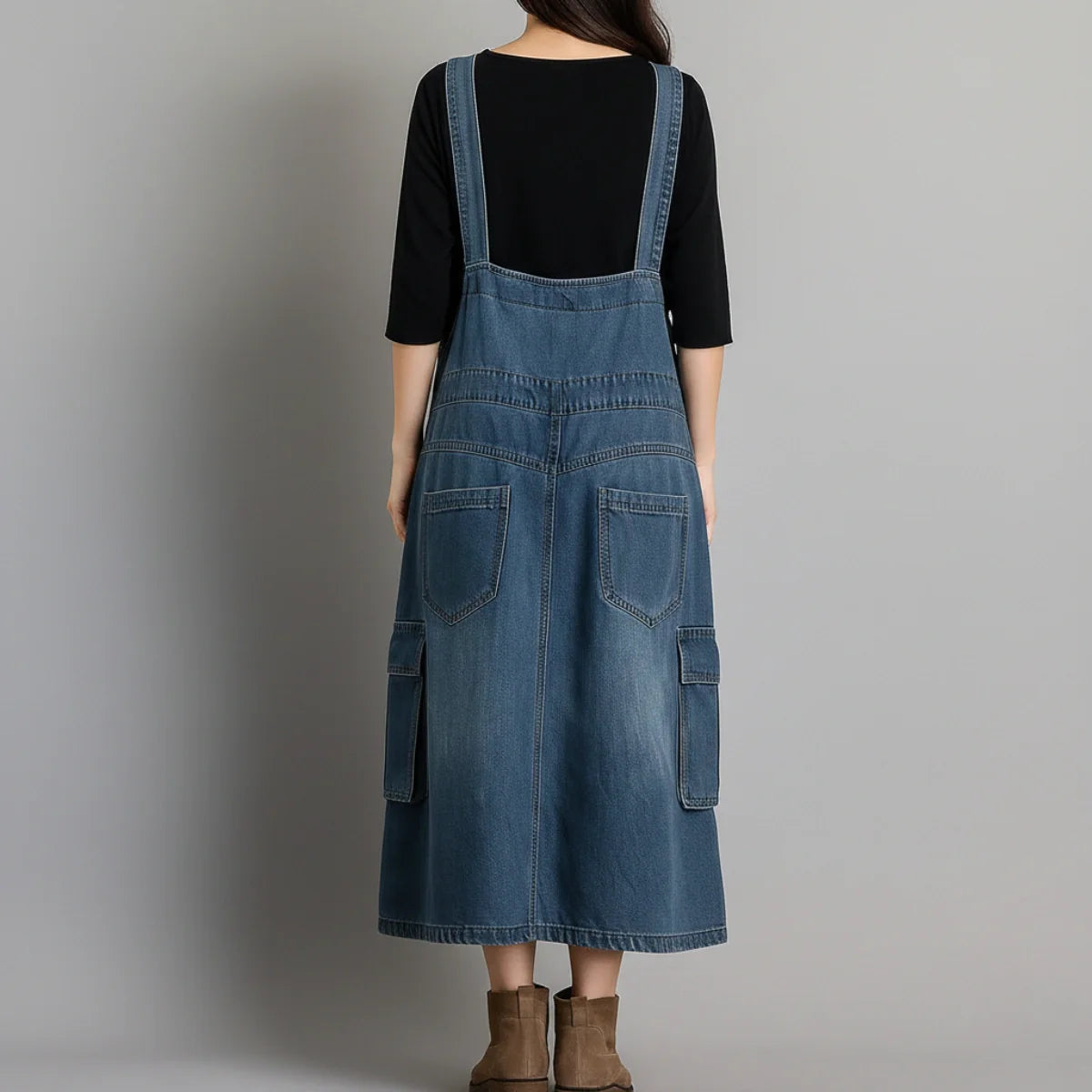 Jetta Robe chasuble en denim ample