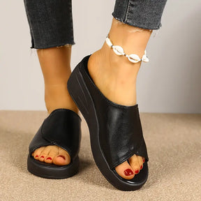 Jetta – Mule Féminine Confort Élégant NoirLift
