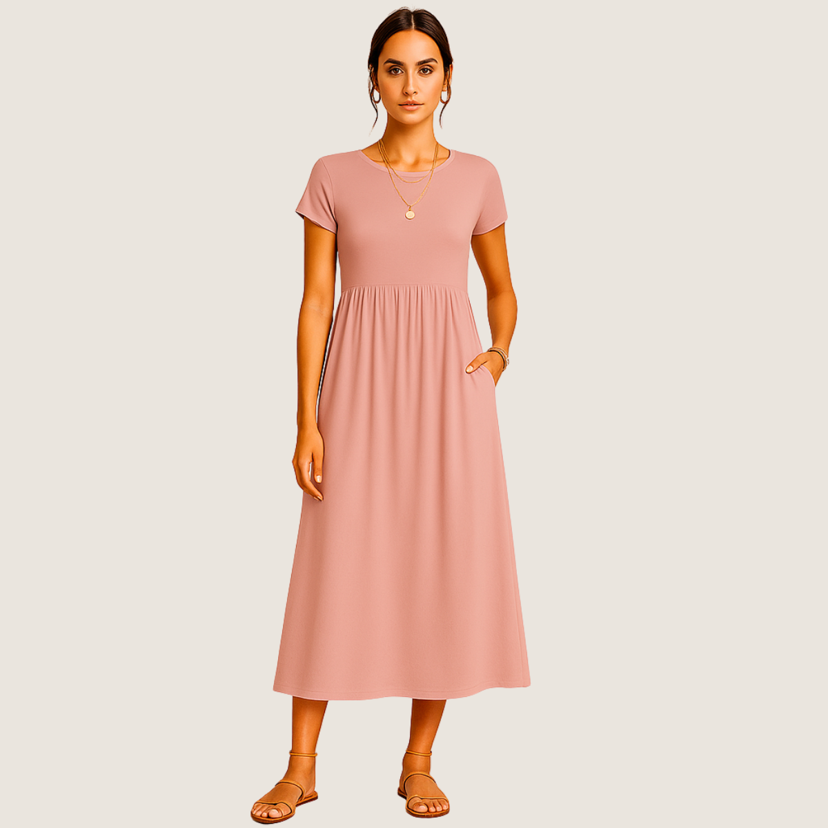 Jetta Robe Midi Alice – Élégance Décontractée et Intemporelle