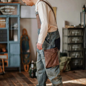 Jetta Salopette en denim à empiècements contrastés