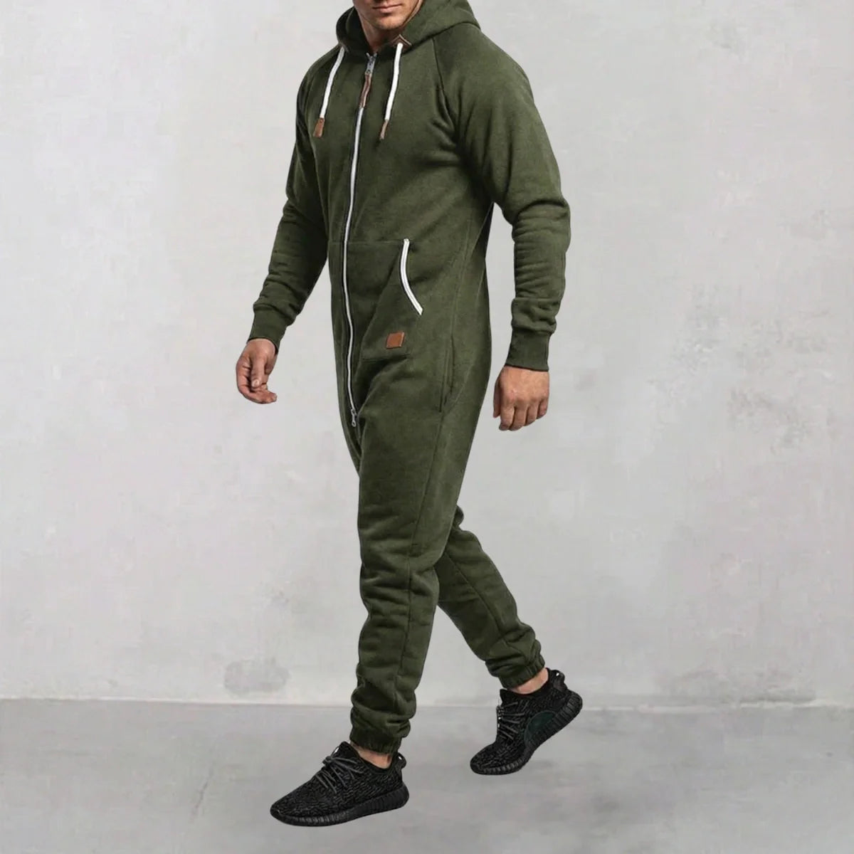 Jetta Combinaison à capuche zippée en polaire cosy