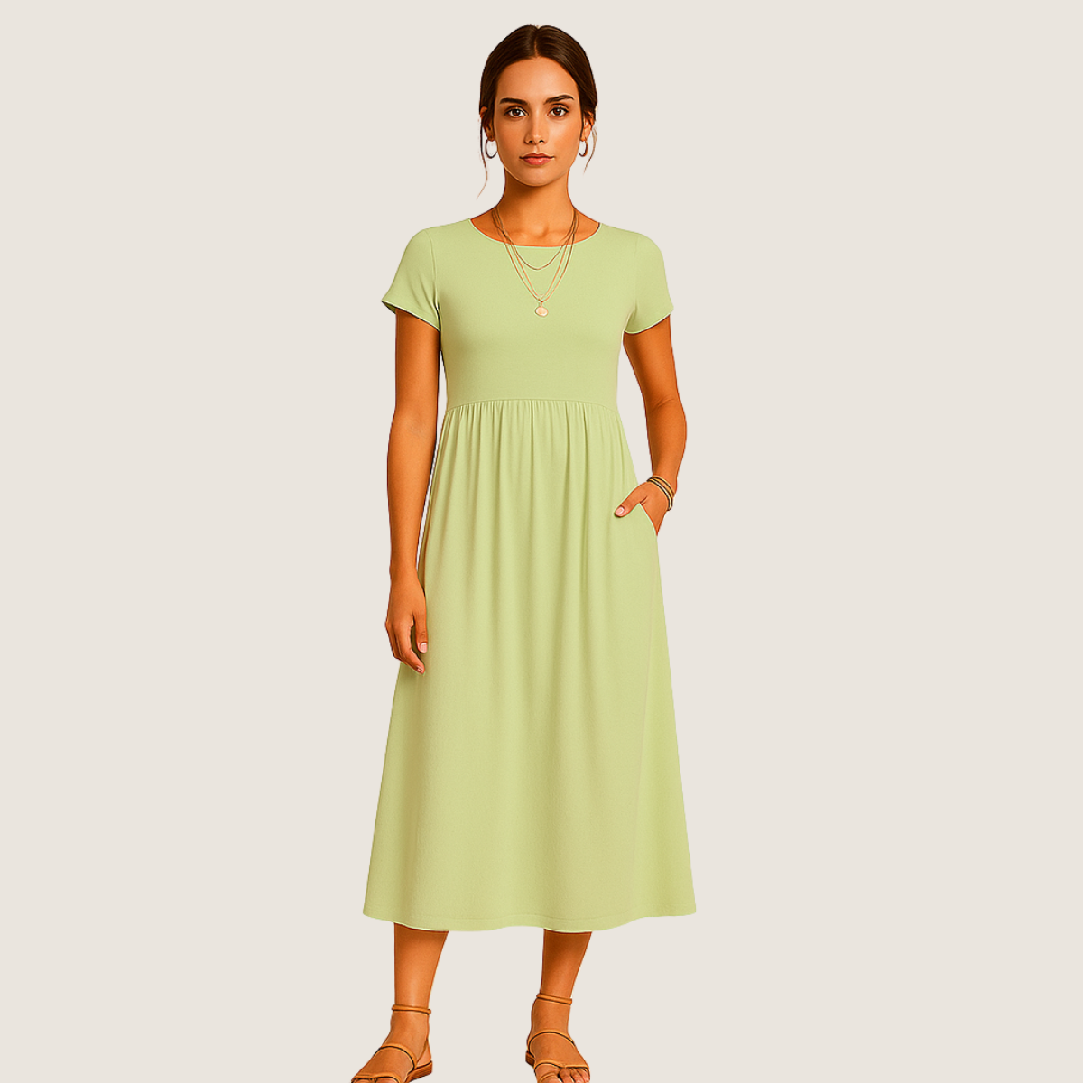 Jetta Robe Midi Alice – Élégance Décontractée et Intemporelle