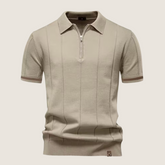 Jetta – Polo Slim Fit pour Homme avec Fermeture Éclair – Style Minimaliste et Confort pour Toutes les Occasions