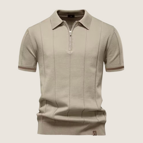 Jetta – Polo Slim Fit pour Homme avec Fermeture Éclair – Style Minimaliste et Confort pour Toutes les Occasions
