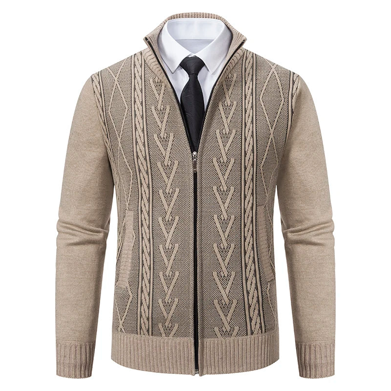 AlpineGuard™ Cardigan Zippé Homme