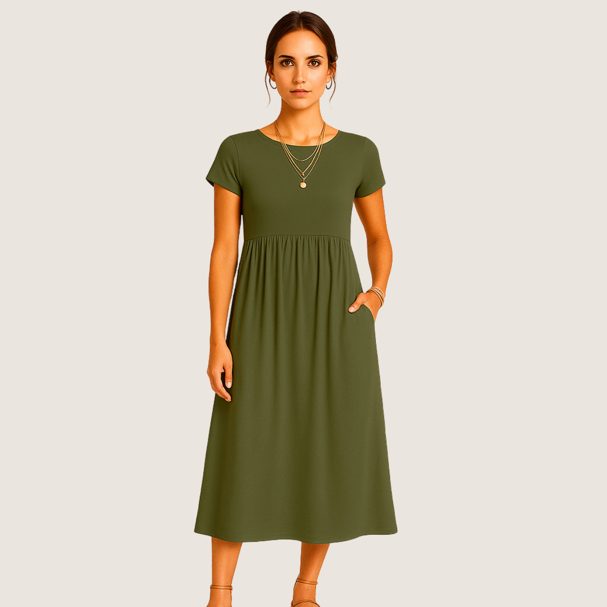Jetta Robe Midi Alice – Élégance Décontractée et Intemporelle